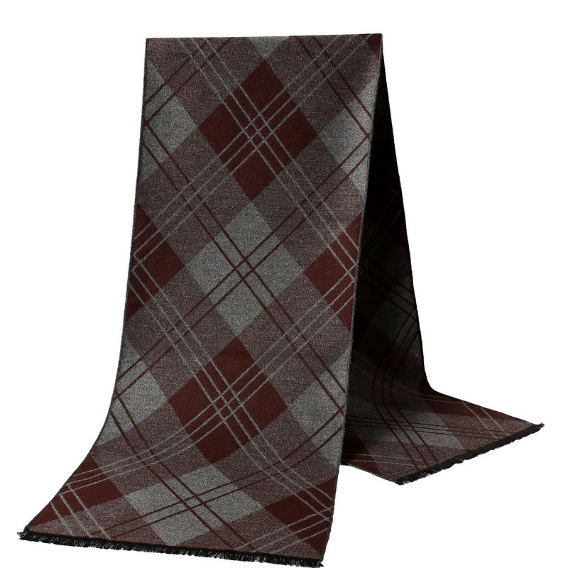 Zimski debeli omoti Ručnik za plažu Modni 180X33CM Jesenski šalovi Klasični karirani pašmina Topli šal Muški poslovni šalovi od kašmira
