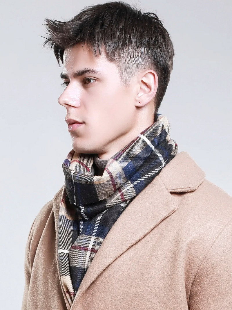 Modni zimski šal Ženski topli karirani šal Muški šalovi od kašmira od pašmine, dugi šal, omotana deka Drop dostava