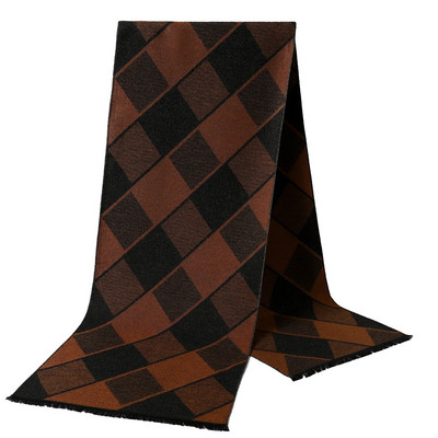 Őszi klasszikus pashmina kendők téli divat kockás meleg sál férfi üzleti kasmír sálak luxus vastag 180x33 cm strandtörölköző