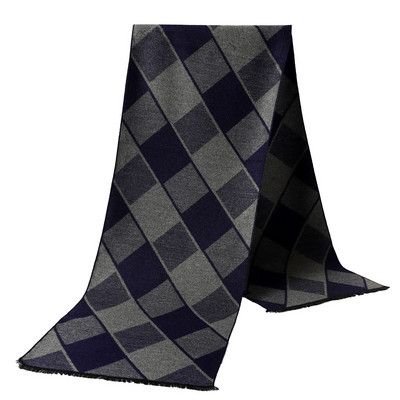 Őszi klasszikus pashmina kendők téli divat kockás meleg sál férfi üzleti kasmír sálak luxus vastag 180x33 cm strandtörölköző