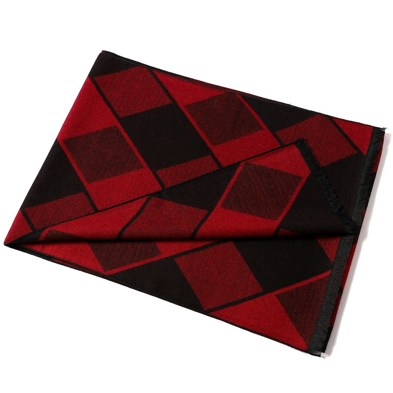 Őszi klasszikus pashmina kendők téli divat kockás meleg sál férfi üzleti kasmír sálak luxus vastag 180x33 cm strandtörölköző