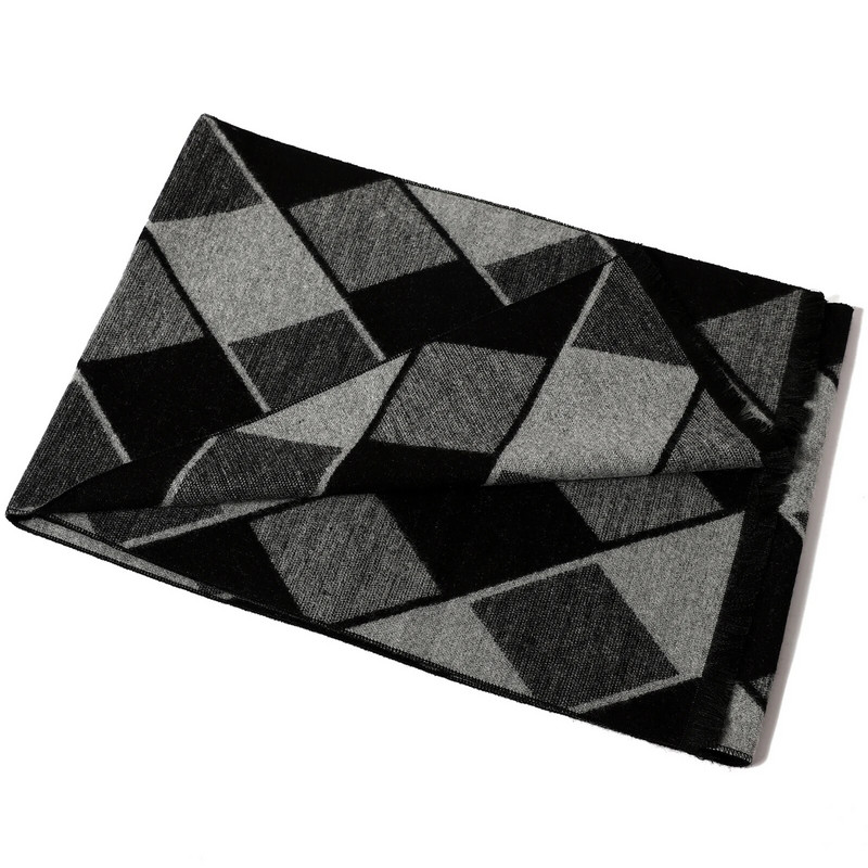 Őszi klasszikus pashmina kendők téli divat kockás meleg sál férfi üzleti kasmír sálak luxus vastag 180x33 cm strandtörölköző