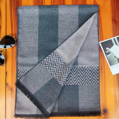 2023. gada jauns modes rūtains vīriešu šalles rudens ziemas pašmina biezs, silts kašmira lakats Vīriešu biznesa garais aptinums klasiskā šalle