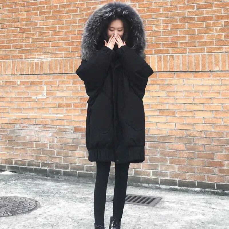 Χειμερινά παλτό εγκυμοσύνης Γιακάς από ψεύτικη γούνα με κουκούλα Parka εγκυμοσύνης Έγκυος Ζεστά ρούχα Γυναικεία μπουφάν και παλτό
