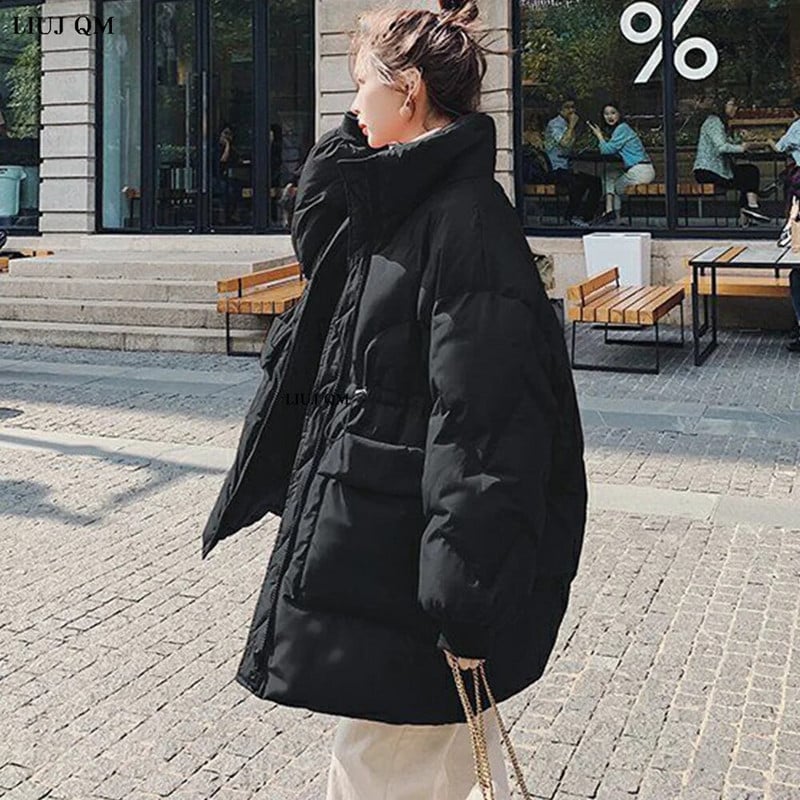 5XL μεγάλου μεγέθους γυναικείο μπουφάν γυναικείο πουπουλένιο μπουφάν Χειμώνας 2022 Μεσαίου μήκους γιακάς Ζεστό βαμβακερό παλτό Έγκυος γυναίκα Πάρκα