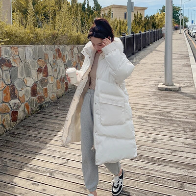 Χειμερινά μοντέρνα παλτό για έγκυες γυναίκες με βαμβακερή επένδυση Ζεστό μακρυμάνικο φαρδύ ασαφή γούνινο γιακά παλτό για έγκυες γυναίκες με μεγάλες τσέπες