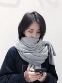 Pleteni jednobojni šal od imitacije kašmira Žene Muškarci Zimski elegantni šal Pashmina Bandana Mujer Muški Bufanda Hidžab Umotani šal