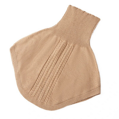 Ženski vuneni pleteni šal s prstenom Zimska dolčevita marama Topla mekana kratka ogrtača od kašmira Korejska modna lažna kragna Djevojka