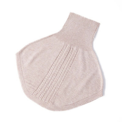 Ženski vuneni pleteni šal s prstenom Zimska dolčevita marama Topla mekana kratka ogrtača od kašmira Korejska modna lažna kragna Djevojka