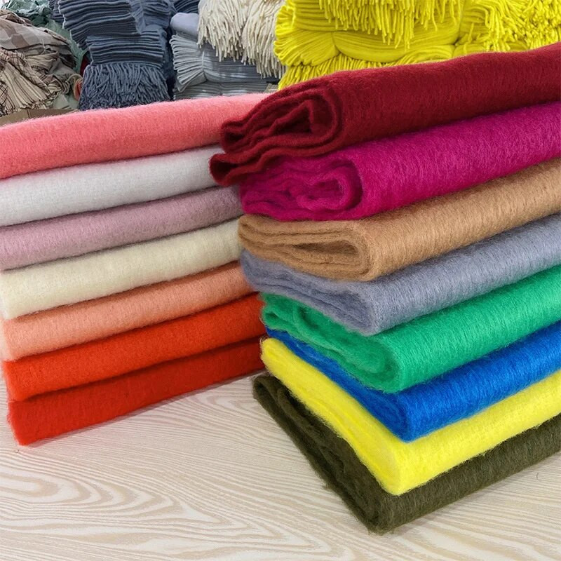 Podebljani mekani ženski šal od vune od mohera New Klein Plavi šal Ženski šal Turbani za topli Bib Bufandas Multicoloesr De Mujer