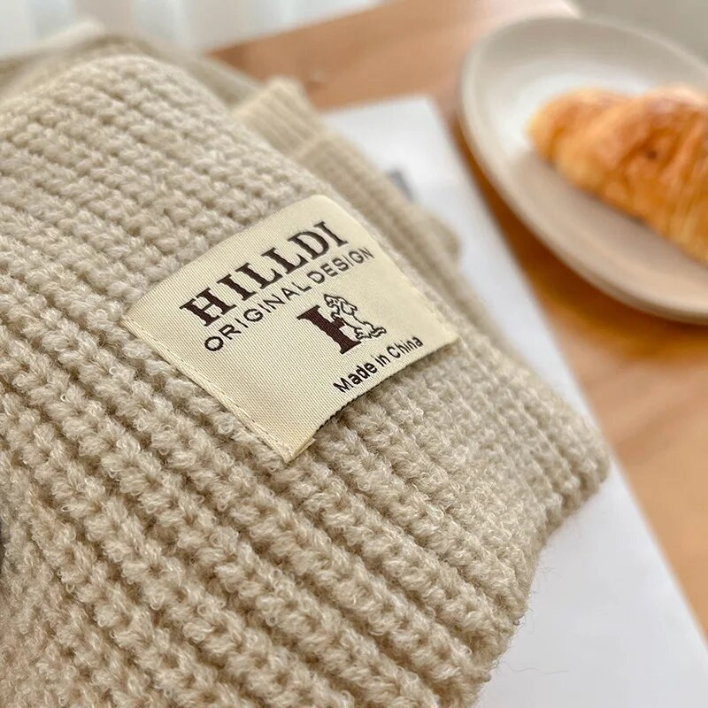 Sieviešu trikotāžas balaclava cepure ziemas āra unisex vīriešiem silta ausu aizsardzība šalle Vilnas pulovers Snood cepure apkakles pārsegs Jauns 2022