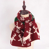 Pleteni božićni šal Zimska moda Topli vuneni šal Ženski dvostrani šalovi Šalovi omot Božićni darovi 180x30CM