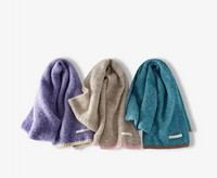 Ženski zimski novi topli pleteni šal, studentski par, korejsko izdanje, višenamjenski vuneni kontrastni vrat, mekani