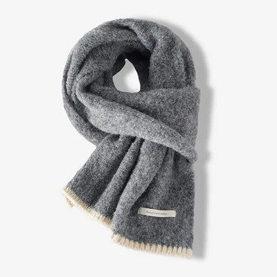 Ženski zimski novi topli pleteni šal, studentski par, korejsko izdanje, višenamjenski vuneni kontrastni vrat, mekani