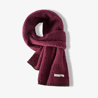 Ženski zimski novi topli pleteni šal, studentski par, korejsko izdanje, višenamjenski vuneni kontrastni vrat, mekani