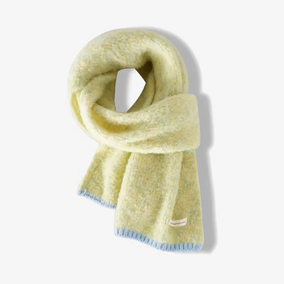 Ženski zimski novi topli pleteni šal, studentski par, korejsko izdanje, višenamjenski vuneni kontrastni vrat, mekani