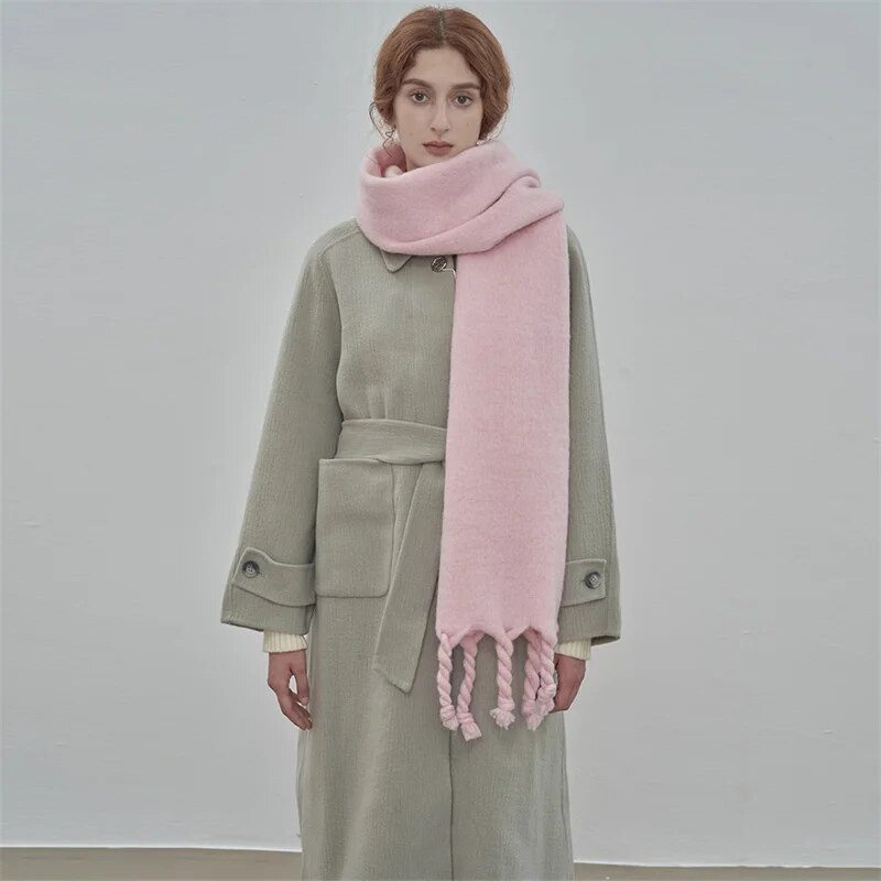 2023 Prabangus Gamintojas Kašmyras Moteriškas Šalikas Žieminis Storas šiltas Tvirtas Apvyniojimas Moteriška pashmina ilga kuta moteriška stora antklodė