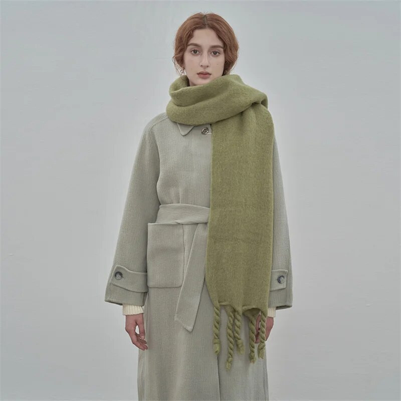 2023 Prabangus Gamintojas Kašmyras Moteriškas Šalikas Žieminis Storas šiltas Tvirtas Apvyniojimas Moteriška pashmina ilga kuta moteriška stora antklodė