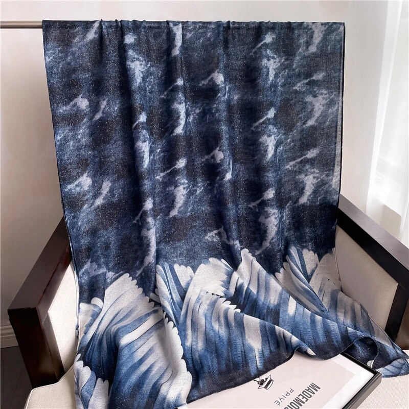 2022 Uus disain bränd Naiste Sall Moeprint Puuvill Kevadtalv Soojad Sallid Hijabs Lady Pashmina Foulard Bandana Plaid