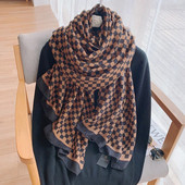 Márka őszi és téli női strand minőségi kendő kockás pamut sál női divat sál fejkendő kendő kendő sál fejdísz