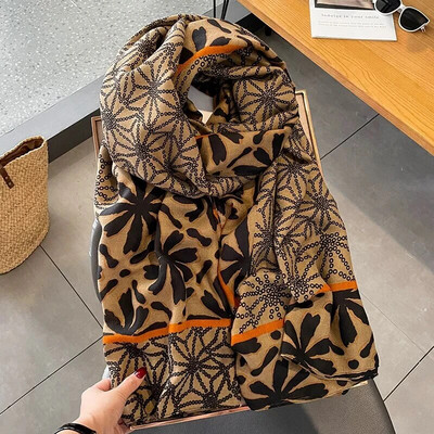 Márka őszi és téli női strand minőségi kendő kockás pamut sál női divat sál fejkendő kendő kendő sál fejdísz