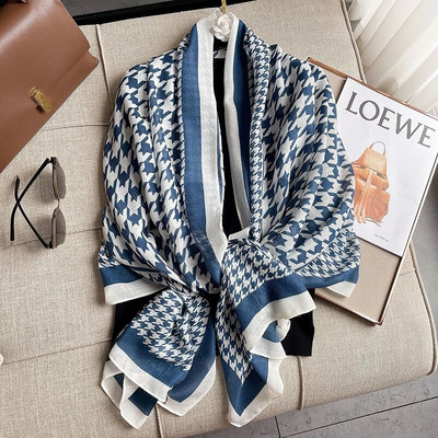 Márka őszi és téli női strand minőségi kendő kockás pamut sál női divat sál fejkendő kendő kendő sál fejdísz
