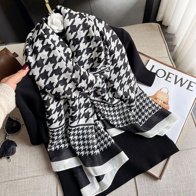 Márka őszi és téli női strand minőségi kendő kockás pamut sál női divat sál fejkendő kendő kendő sál fejdísz