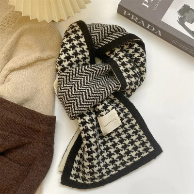 MoriBty zimski pleteni šal ženski luksuzni imitacija kašmira prugasti karirani šal omoti topli ljubavnici Bufandas Echarpe za muškarce 2022.