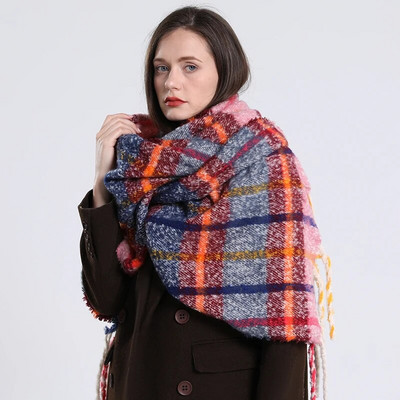 2023 m. klasikinis žiemos šiltas moteriškas pledas antklodė Šalikas Storas kašmyro Pashmina Šalikas Šalikai Apvynioja ilgas kutas Bufanda Mujer