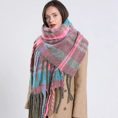 2023 m. klasikinis žiemos šiltas moteriškas pledas antklodė Šalikas Storas kašmyro Pashmina Šalikas Šalikai Apvynioja ilgas kutas Bufanda Mujer