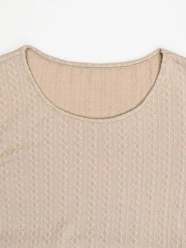 Kismama női jacquard kötött, puffadt ujjú ruha övvel terhes női ruhák őszi télre