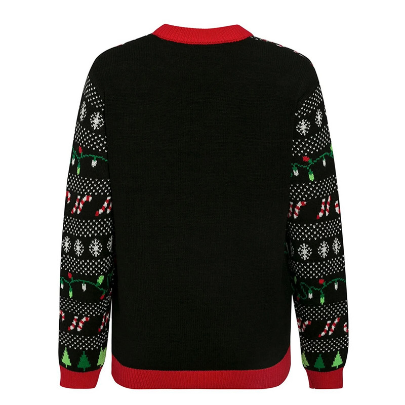 Žalias dinozauras, moteriškas rudens kalėdinis megztinis Animacinis filmas apvalia kaklą bjaurus megztinis Laisvas megztinis megztinis ilgomis rankovėmis moteriškas drabužis