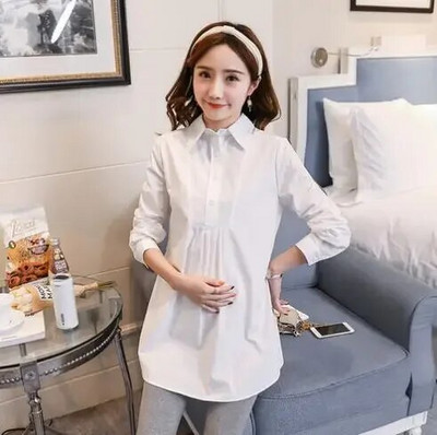 Bluze za trudnice Košulje za trudnice Proljetne i jesenske bluze dugih rukava Gornji dijelovi Odjeća Ležerna odjeća za trudnice