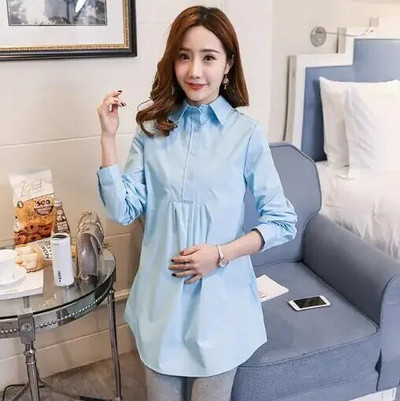 Bluze za trudnice Košulje za trudnice Proljetne i jesenske bluze dugih rukava Gornji dijelovi Odjeća Ležerna odjeća za trudnice