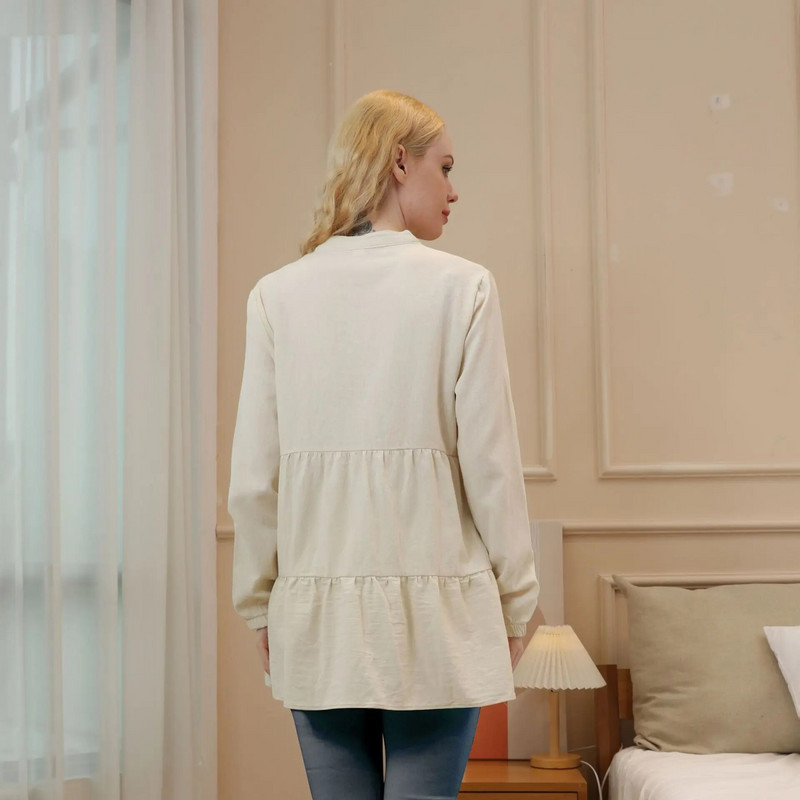 Κορυφαία ρούχα μητρότητας θηλασμού Casual μπλούζα εγκύων Γυναικεία ρούχα εγκυμοσύνης Plus μέγεθος XS-3XL Φθινόπωρο Χειμώνας