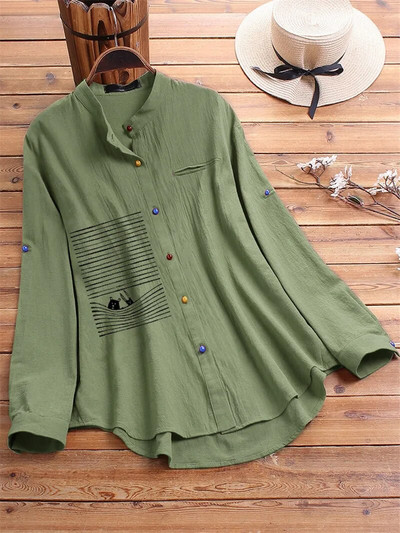 Grūtnieču barošanas blūze zīdīšanas krekls Pavasara rudens sieviešu sieviešu blūzes krekls ar vienu krūti Sieviešu apģērbi lielizmēra