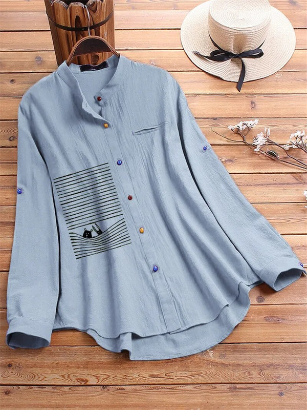 Grūtnieču barošanas blūze zīdīšanas krekls Pavasara rudens sieviešu sieviešu blūzes krekls ar vienu krūti Sieviešu apģērbi lielizmēra