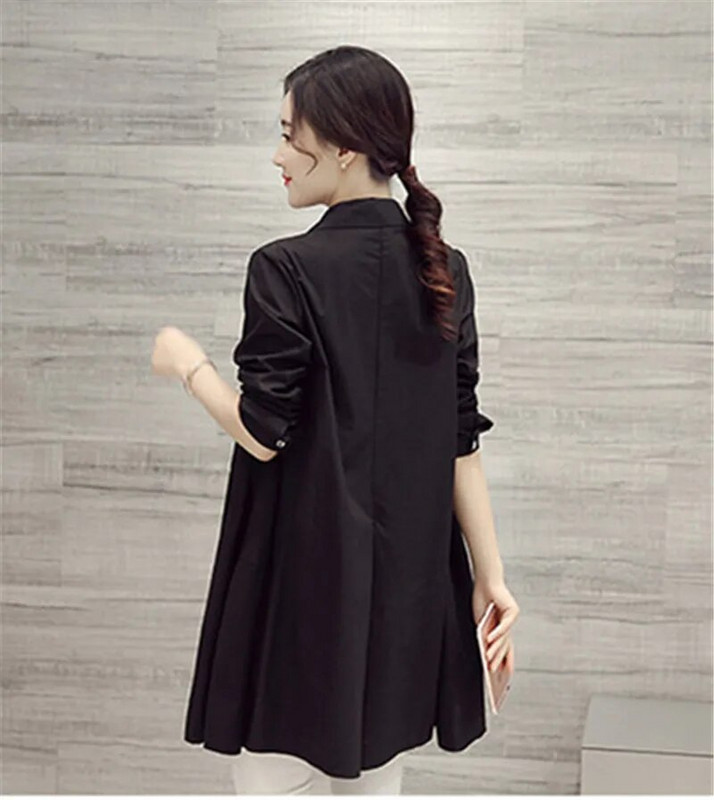 Kismama ruhák Hosszú ujjú ingblúz ruha tavaszi ősz terhes nők szoptatós blúz szoptatás ing Terhes ruházat