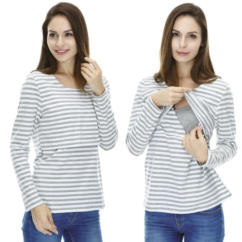 Moda Emotion Moms Odjeća za trudnice Majice/majica za trudnice Majica za dojenje Majice za dojenje za trudnice