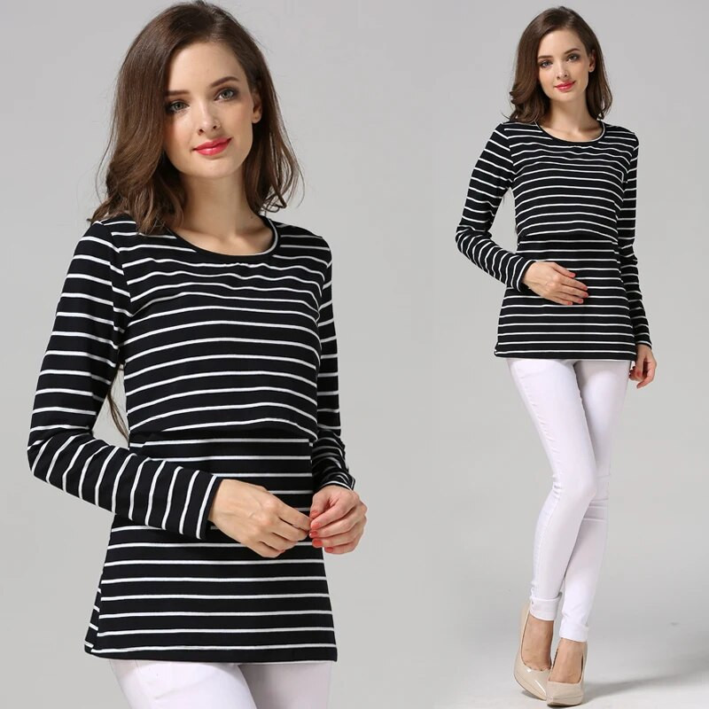 Moda Emotion Moms Odjeća za trudnice Majice/majica za trudnice Majica za dojenje Majice za dojenje za trudnice