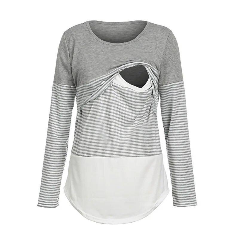 2023. Majice za trudnice i dojilje Ženske majice za trudnice i dojenje Ležerna rastezljiva odjeća za mame trudnice