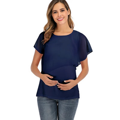 Odjeća za trudnice Odjeća za trudnice Majice kratkih rukava Trudnice Majice za dojenje Majice za dojenje Ružičasta majica kratkih rukava Majica kratkih rukava 2022.