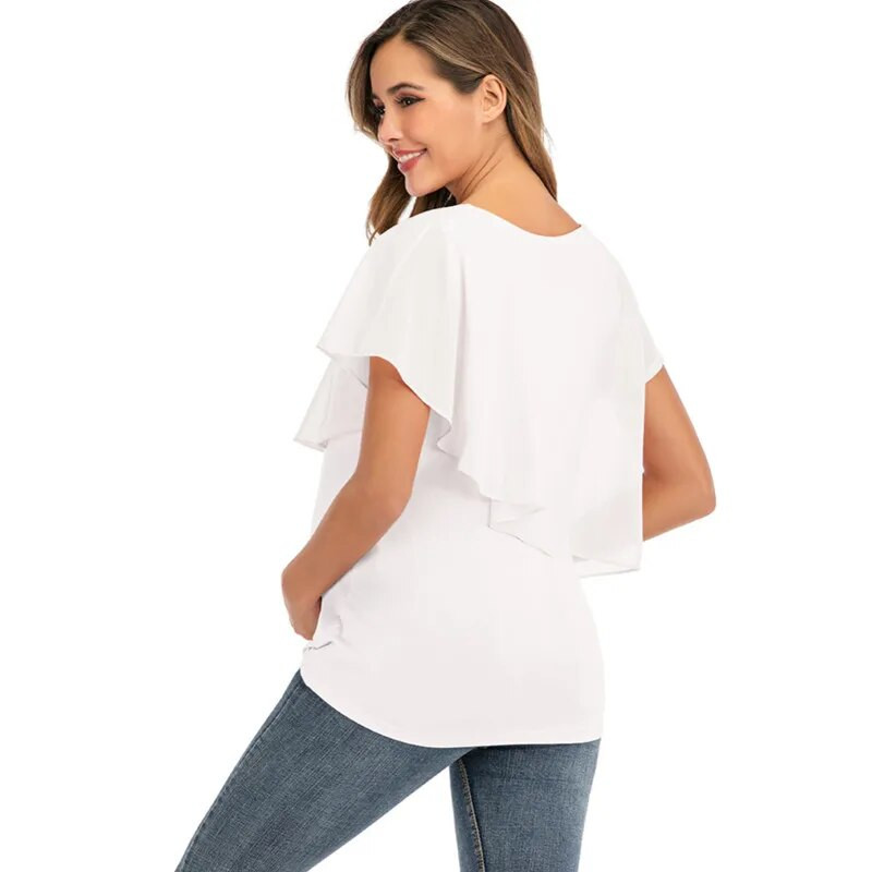 Odjeća za trudnice Odjeća za trudnice Majice kratkih rukava Trudnice Majice za dojenje Majice za dojenje Ružičasta majica kratkih rukava Majica kratkih rukava 2022.