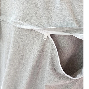 Ρούχα θηλασμού για έγκυες γυναίκες Μπλουζάκι φαγητού μονόχρωμο βαμβακερό φαρδύ μπλουζάκια εγκυμοσύνης Μπλούζες νεανικής εγκυμοσύνης 9260