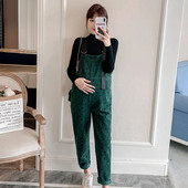 Modes punktveida kombinezoni grūtniecēm rudens ziema lielizmēra augsta jostasvieta grūtniecēm Rokas, garas, brīvas grūtniecības laikā