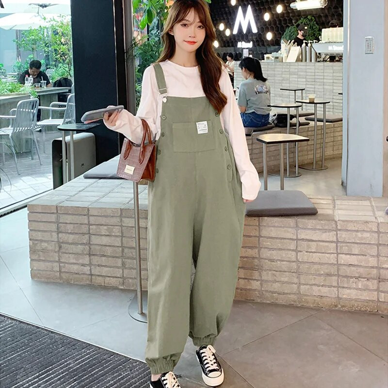 CARECODE Ležerni kombinezoni Hlače za trudnice Proljeće Jesen Trudnice Hlače na tregere Kombinezoni Harem hlače Odjeća za trudnice