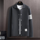 2023 m. prabangus rudens verslo laisvalaikio klasikinis siuvinėjimas Aukštos kokybės megztas vyriškas megztinis ilgomis rankovėmis