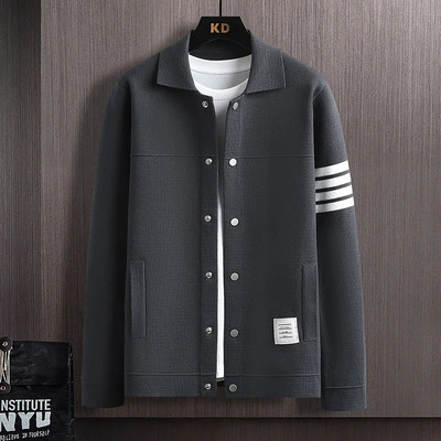 2023 m. prabangus rudens verslo laisvalaikio klasikinis siuvinėjimas Aukštos kokybės megztas vyriškas megztinis ilgomis rankovėmis