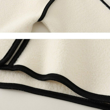 Υψηλής ποιότητας γιακάς με αντίθεση χρώματος περλέ βελούδινο παλτό Άνοιξη Καλοκαίρι Νέες Casual Ζακέτες Μπουφάν Tide