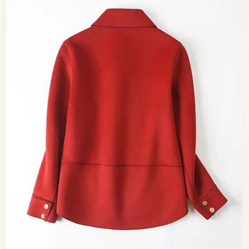Γυναικείο μάλλινο παλτό Φθινόπωρο Χειμώνας 2023 Νέα Μόδα Νέα Φαρδιά μάλλινο κασμίρ παλτό διπλής όψης Γυναικείο κοντό γυναικείο μπλουζάκι
